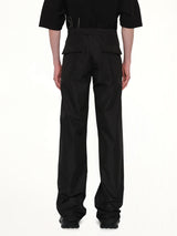 Rick Owens x Moncler Drawstring Pants in Black