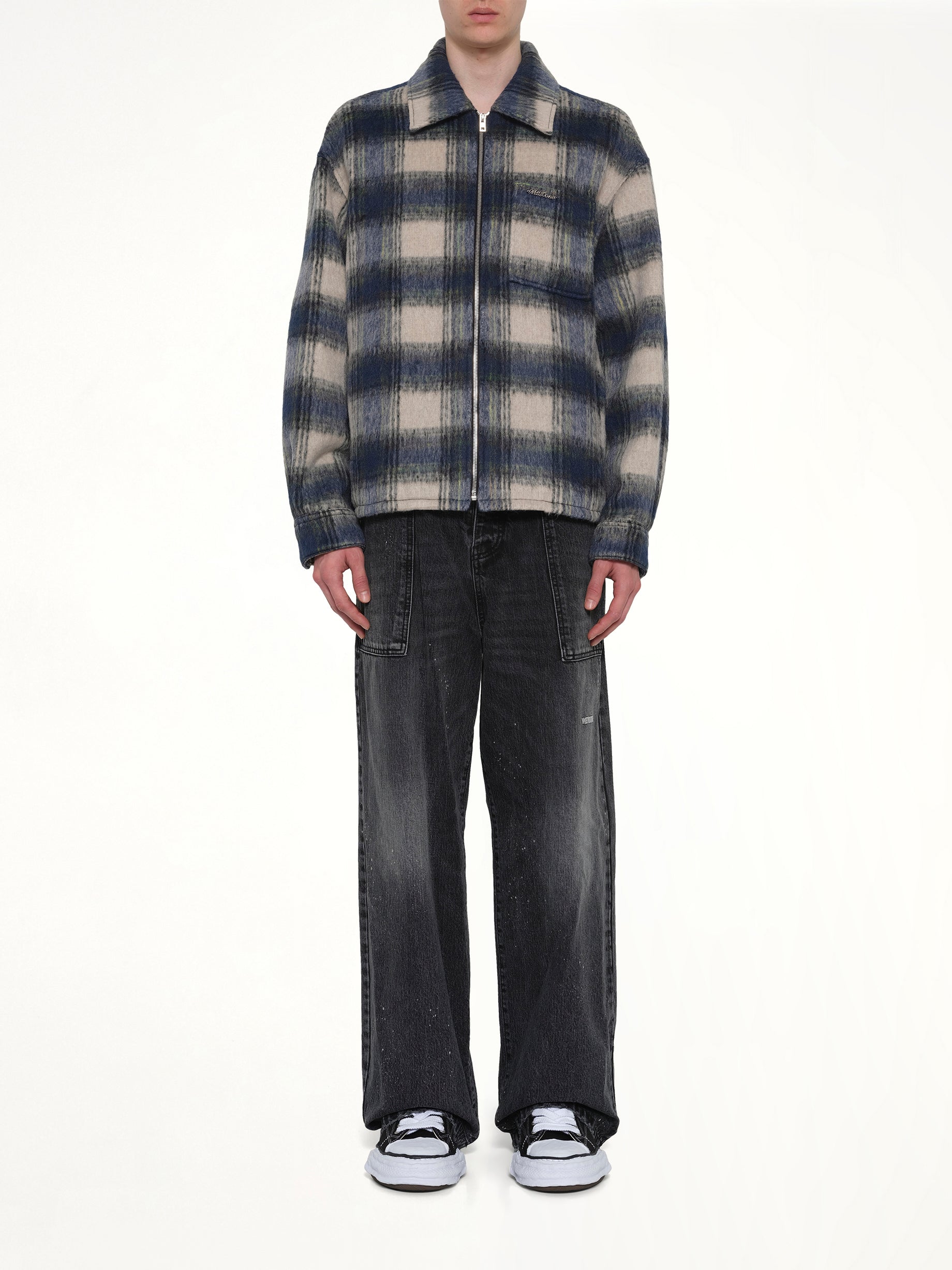 Fleece Lined Check Shirts in Blue