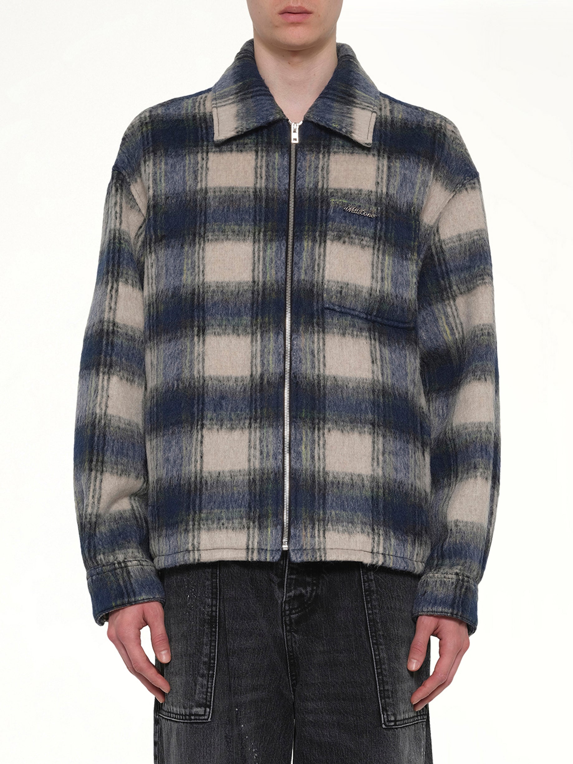 Fleece Lined Check Shirts in Blue