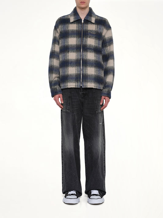Fleece Lined Check Shirts in Blue