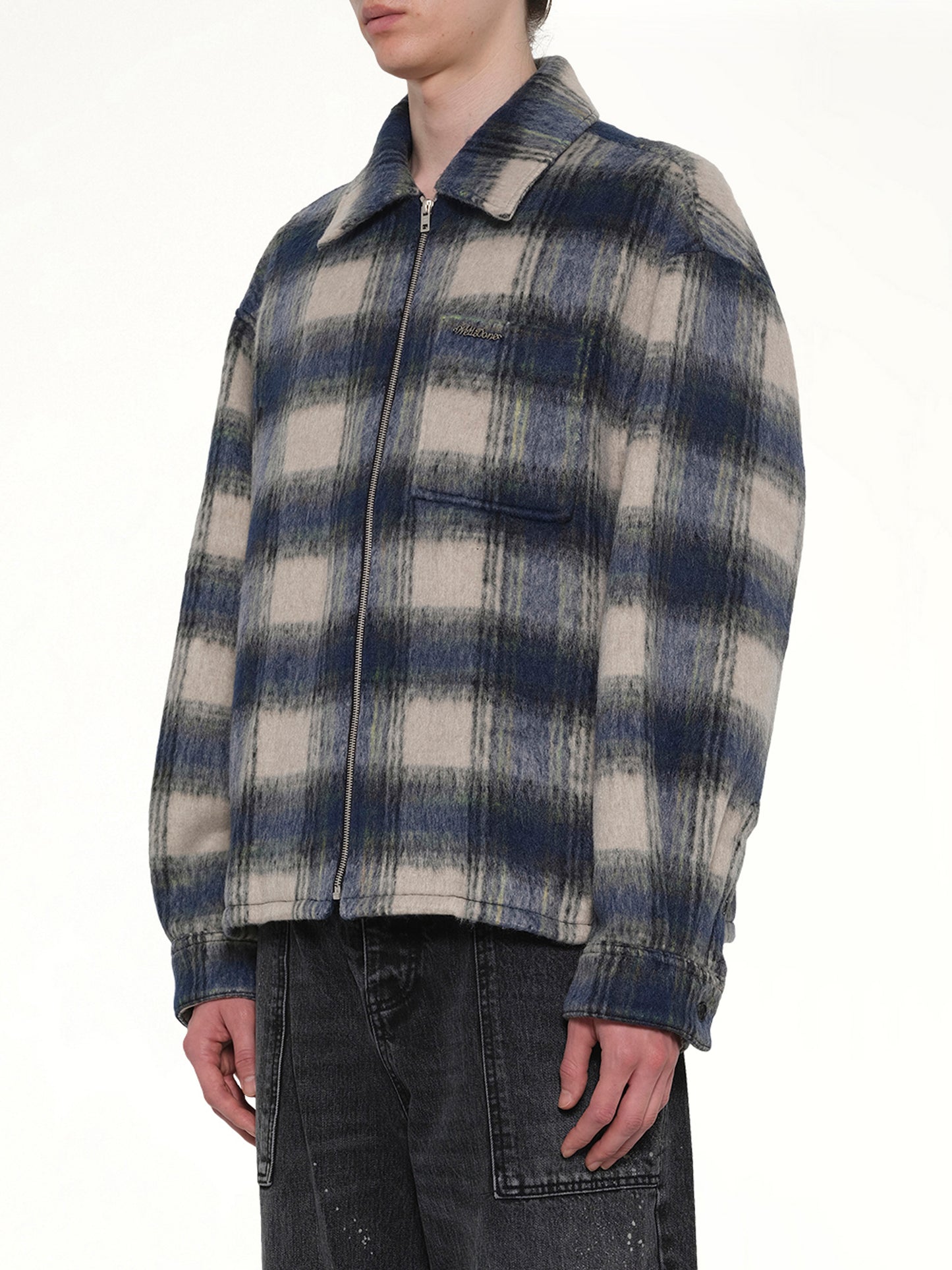 Fleece Lined Check Shirts in Blue