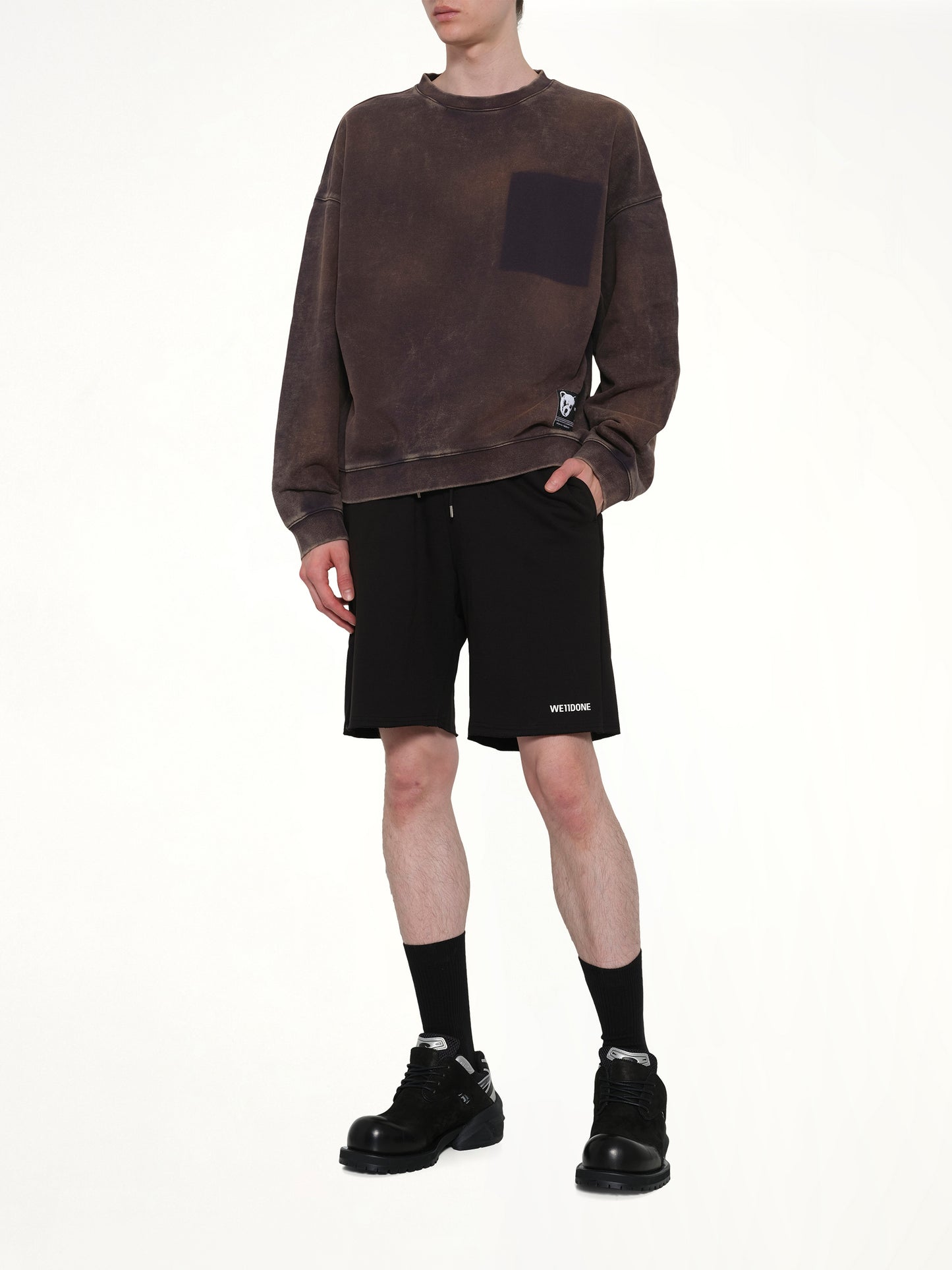 Basic Logo Shorts in Black