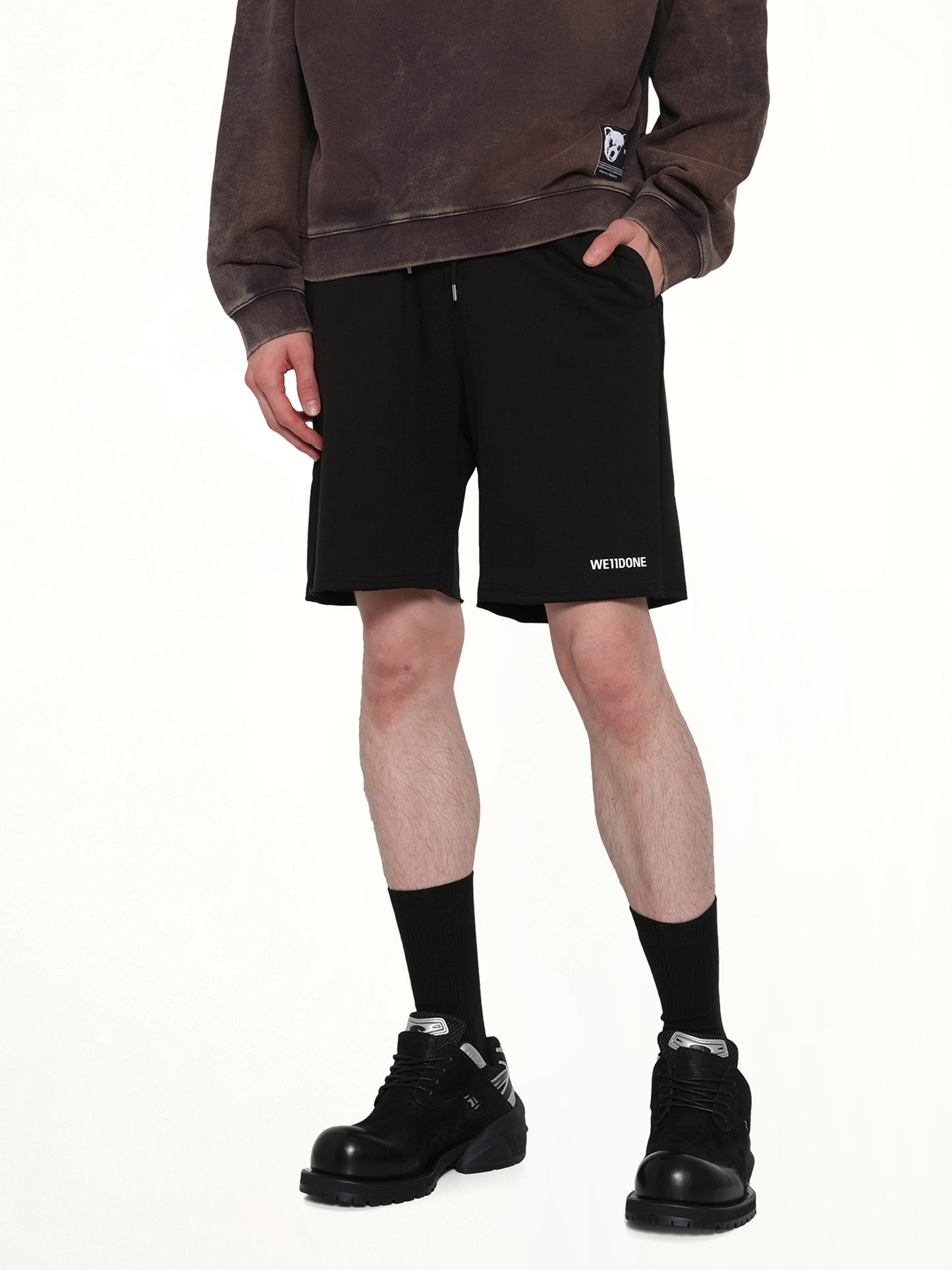 Basic Logo Shorts in Black