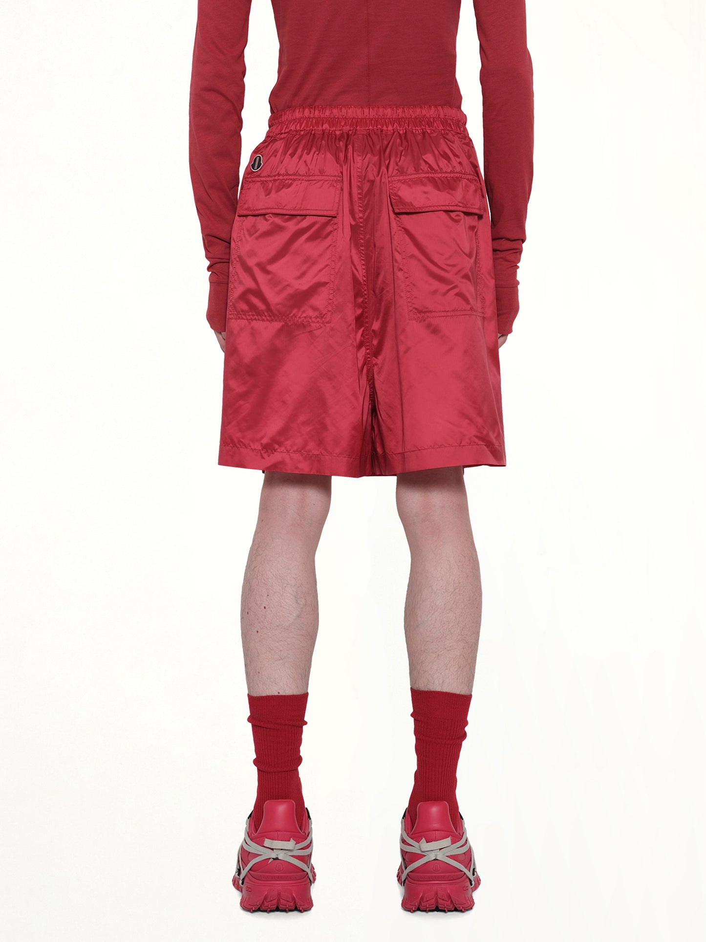 Rick Owens x Moncler Kiltshorts in Carnelian