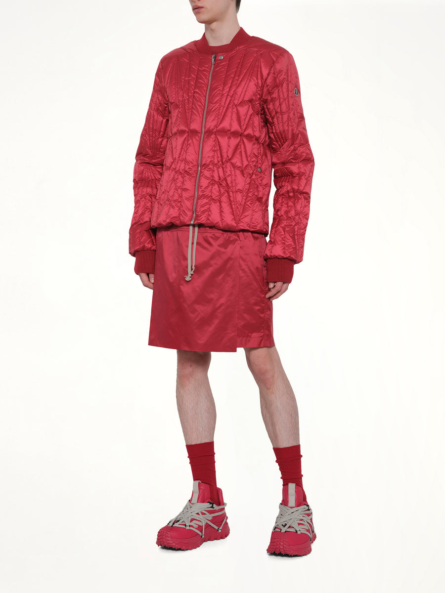 Rick Owens x Moncler Kiltshorts in Carnelian
