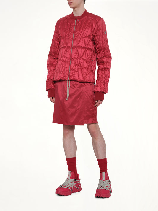 Rick Owens x Moncler Kiltshorts in Carnelian