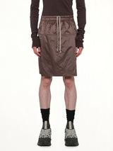 Rick Owens x Moncler Kiltshorts in Dark Dust