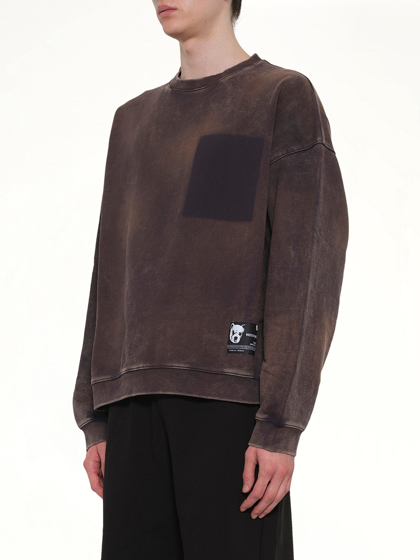 Teddy ID Sweatshirt in Charcoal