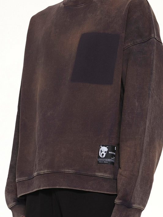 Teddy ID Sweatshirt in Charcoal