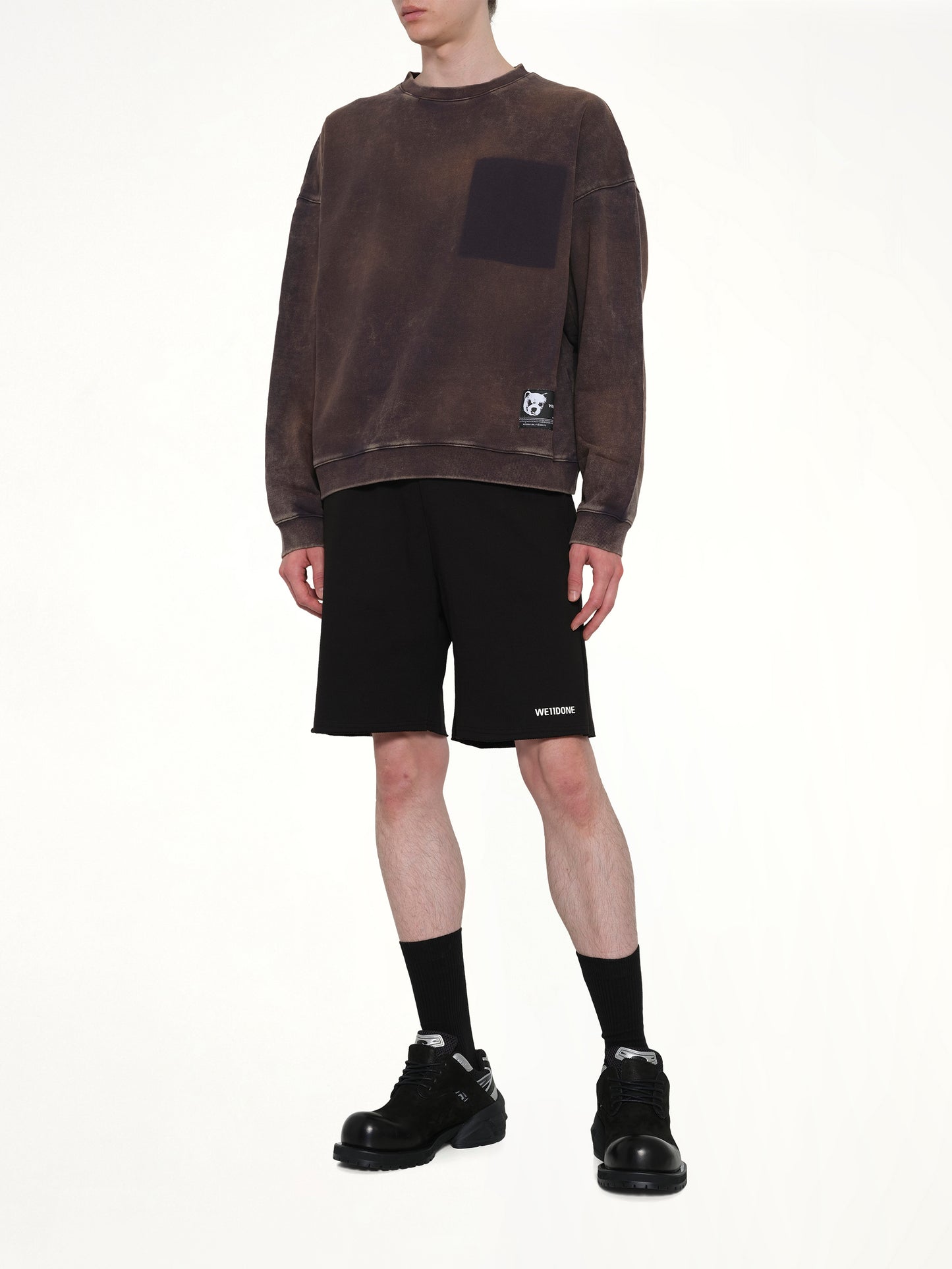 Teddy ID Sweatshirt in Charcoal