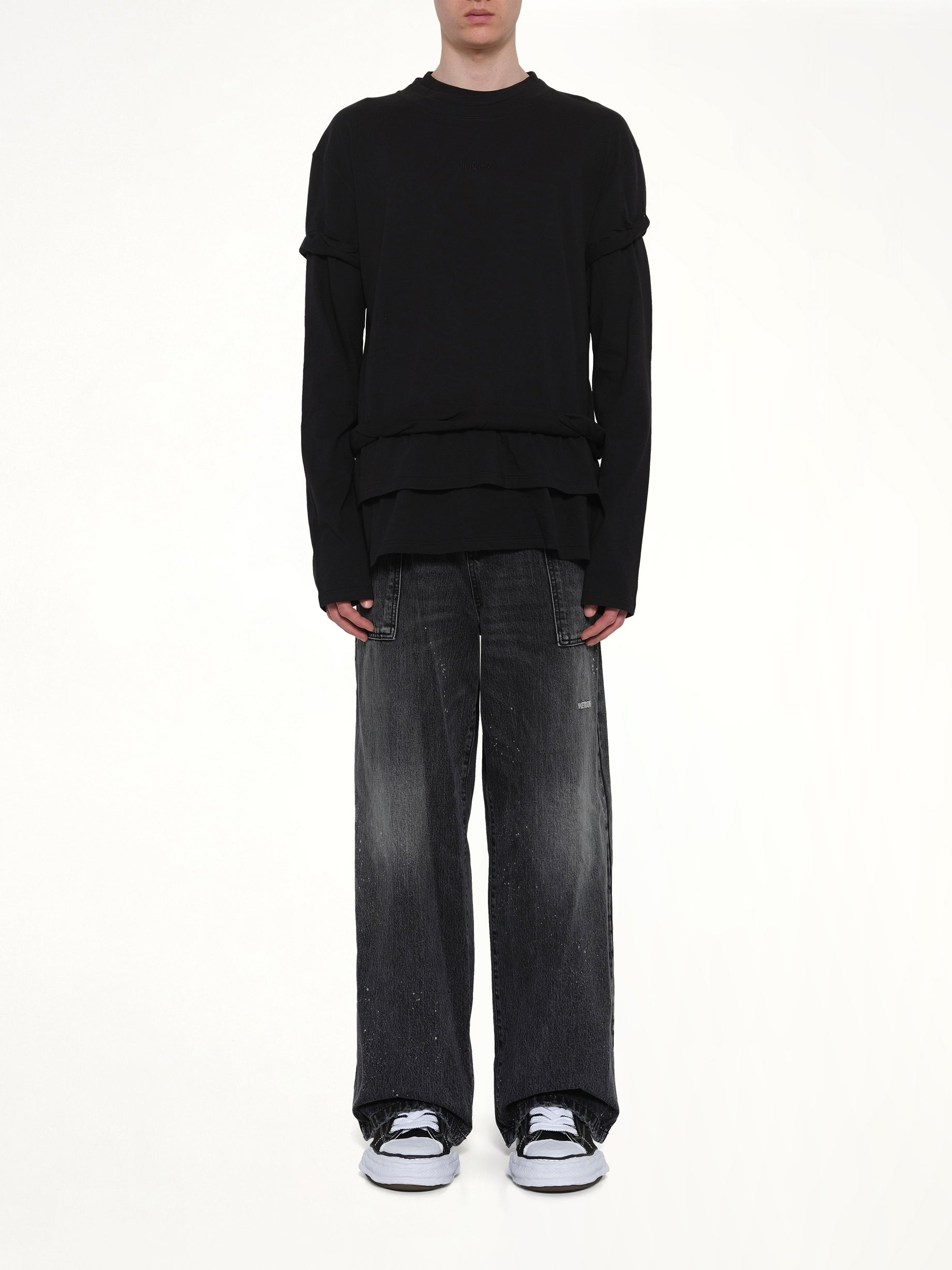 We11Done Triple-Layered T-Shirt in Black