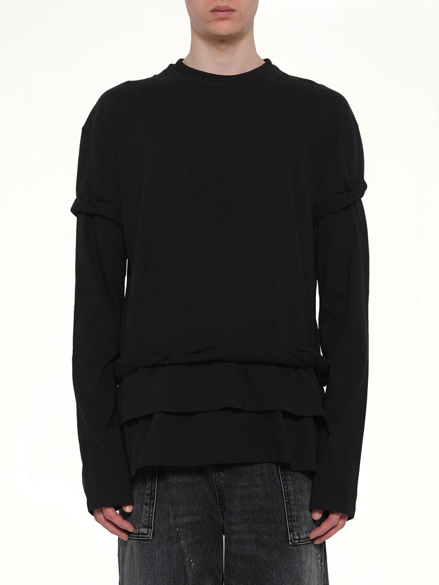 We11Done Triple-Layered T-Shirt in Black