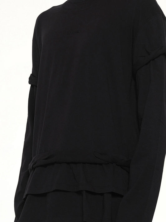 We11Done Triple-Layered T-Shirt in Black