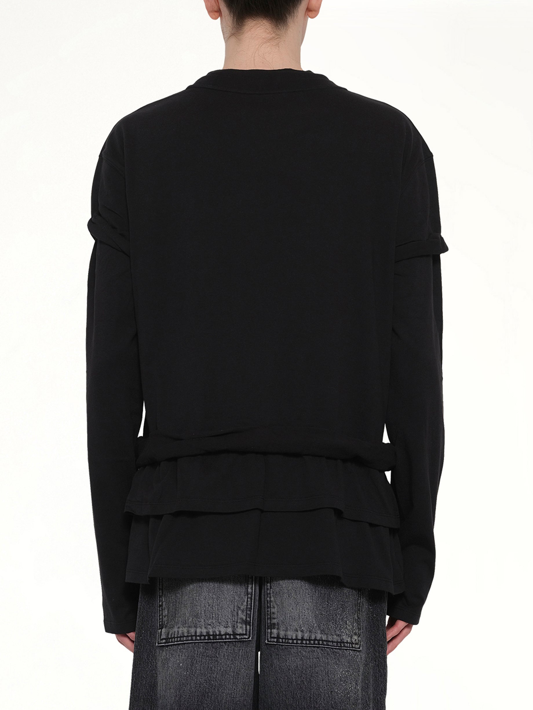 We11Done Triple-Layered T-Shirt in Black