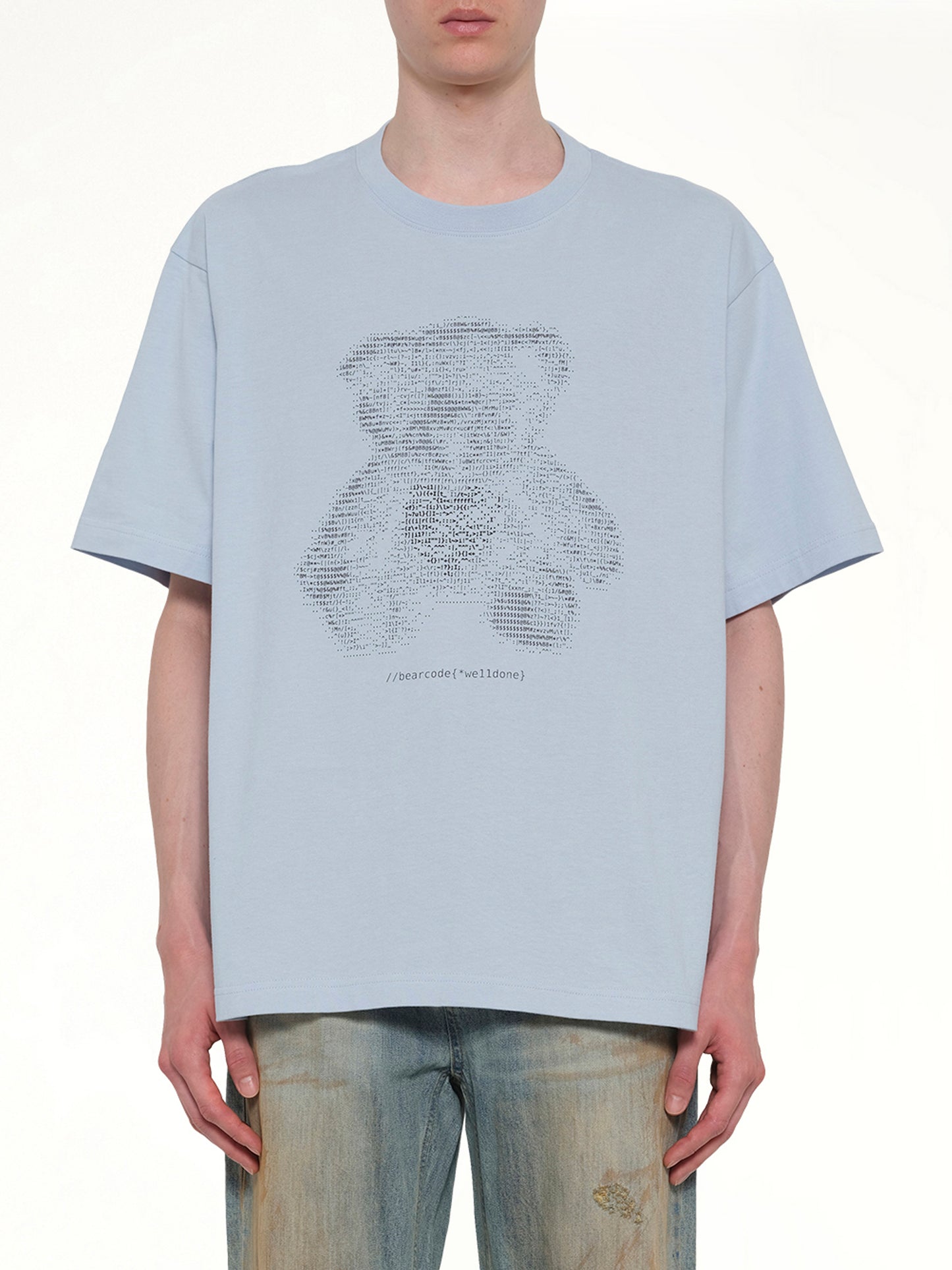 Coding Teddy T-Shirt in Sky