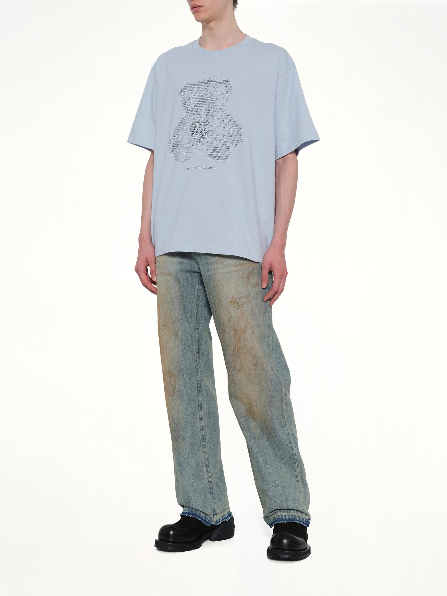 Coding Teddy T-Shirt in Sky