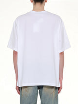 Cross Necklace T-Shirt in White
