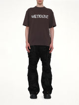Logo Painted T-Shirt in Charcoal