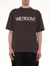 Logo Painted T-Shirt in Charcoal