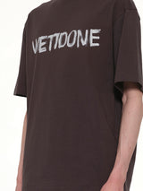Logo Painted T-Shirt in Charcoal