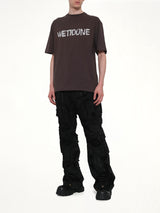 Logo Painted T-Shirt in Charcoal