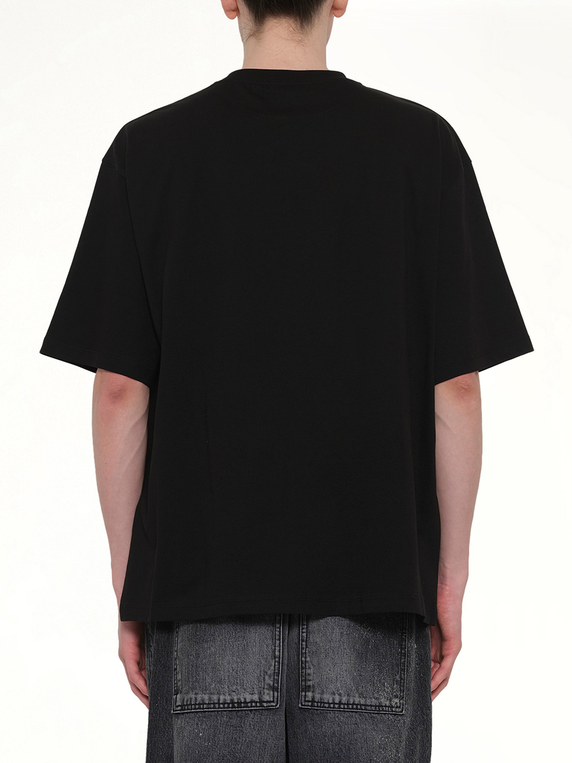 Multi Rainbow Logo T-Shirt in Black