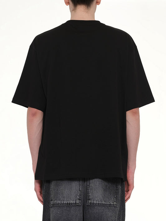 Multi Rainbow Logo T-Shirt in Black