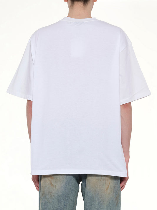 Multi Rainbow Logo T-Shirt in White