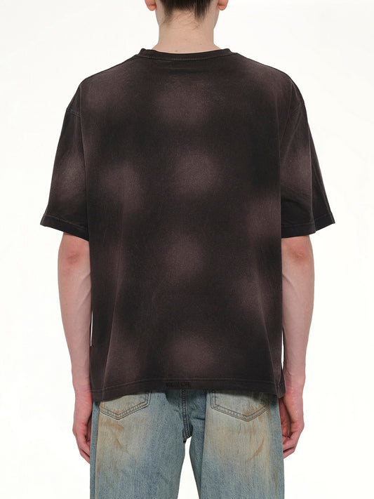Paper Note Grunge T-Shirt in Black