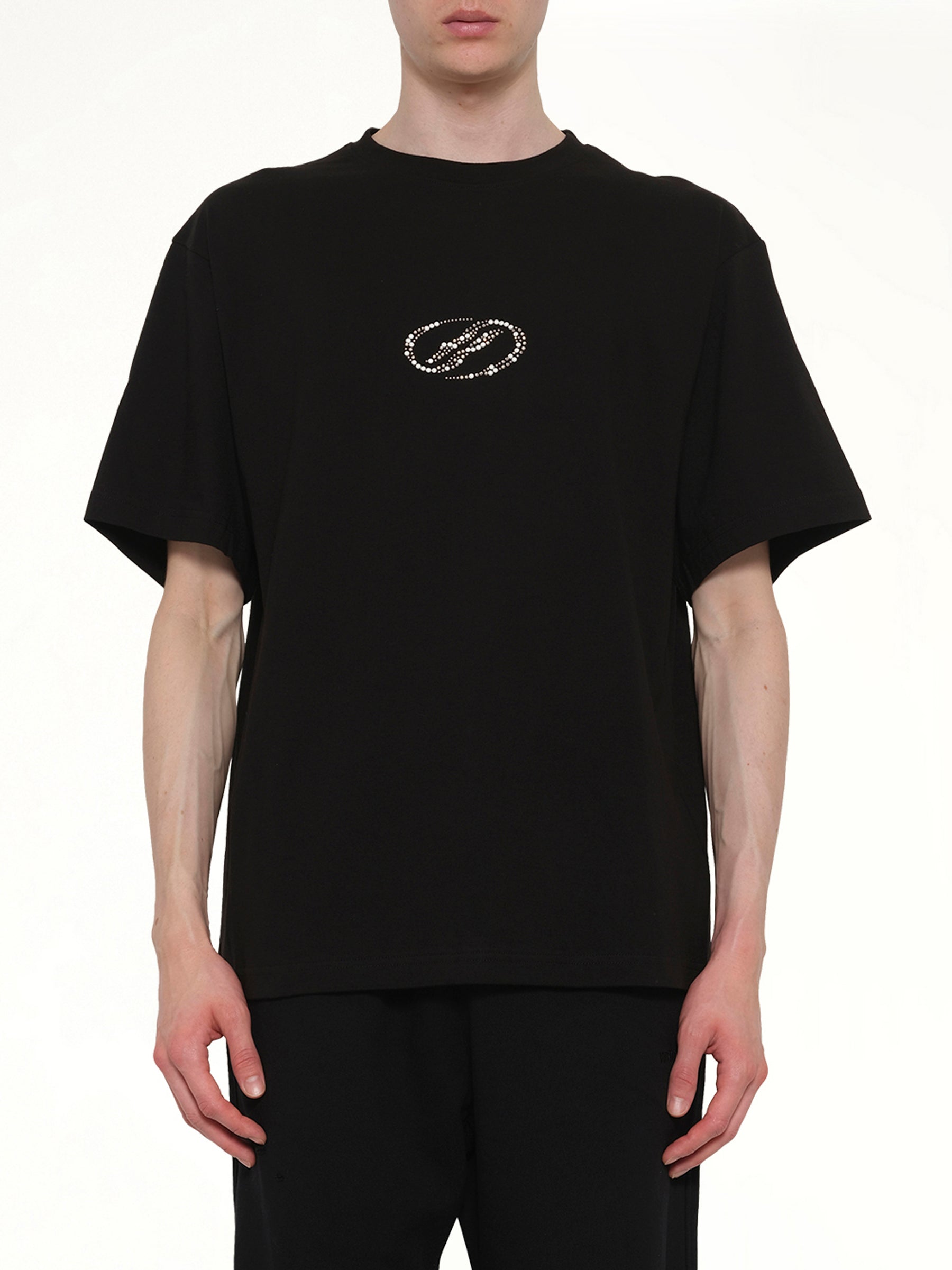 Rhinestone T-Shirt in Black