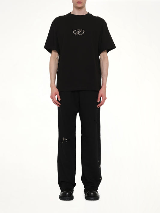 Rhinestone T-Shirt in Black