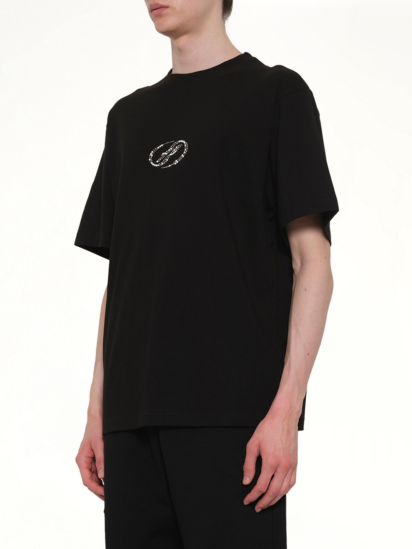 Rhinestone T-Shirt in Black
