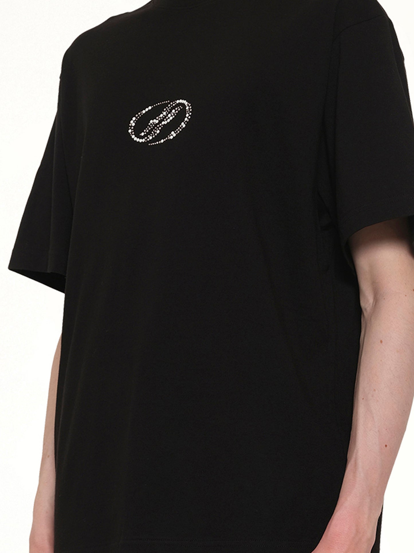 Rhinestone T-Shirt in Black