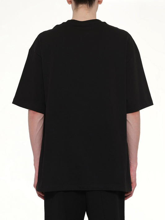 Ribbon Multi-Logo T-Shirt in Black