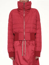 Rick Owens x Moncler Cropped Jacket in Carnelian
