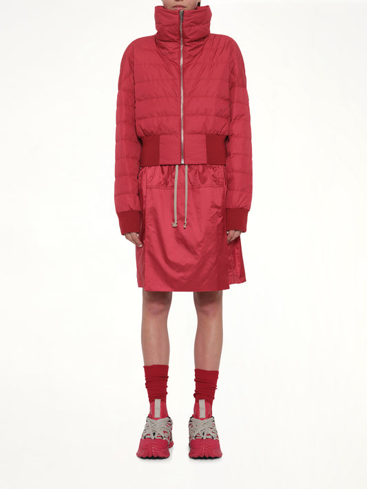 Rick Owens x Moncler Cropped Jacket in Carnelian