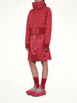 Rick Owens x Moncler Cropped Jacket in Carnelian