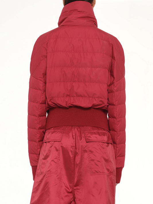 Rick Owens x Moncler Cropped Jacket in Carnelian