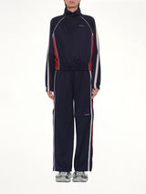 Contrast Track Jacket in Navy
