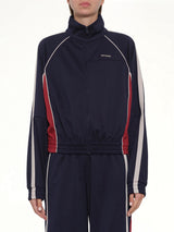 Contrast Track Jacket in Navy