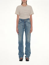 Straight 5 Pocket Jeans in Light Blue Indigo