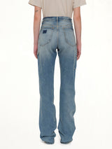Straight 5 Pocket Jeans in Light Blue Indigo