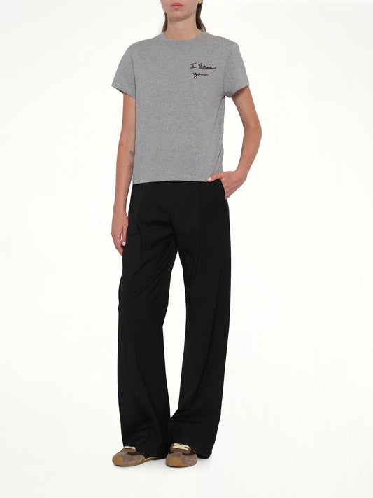 Wool Trouser in Black