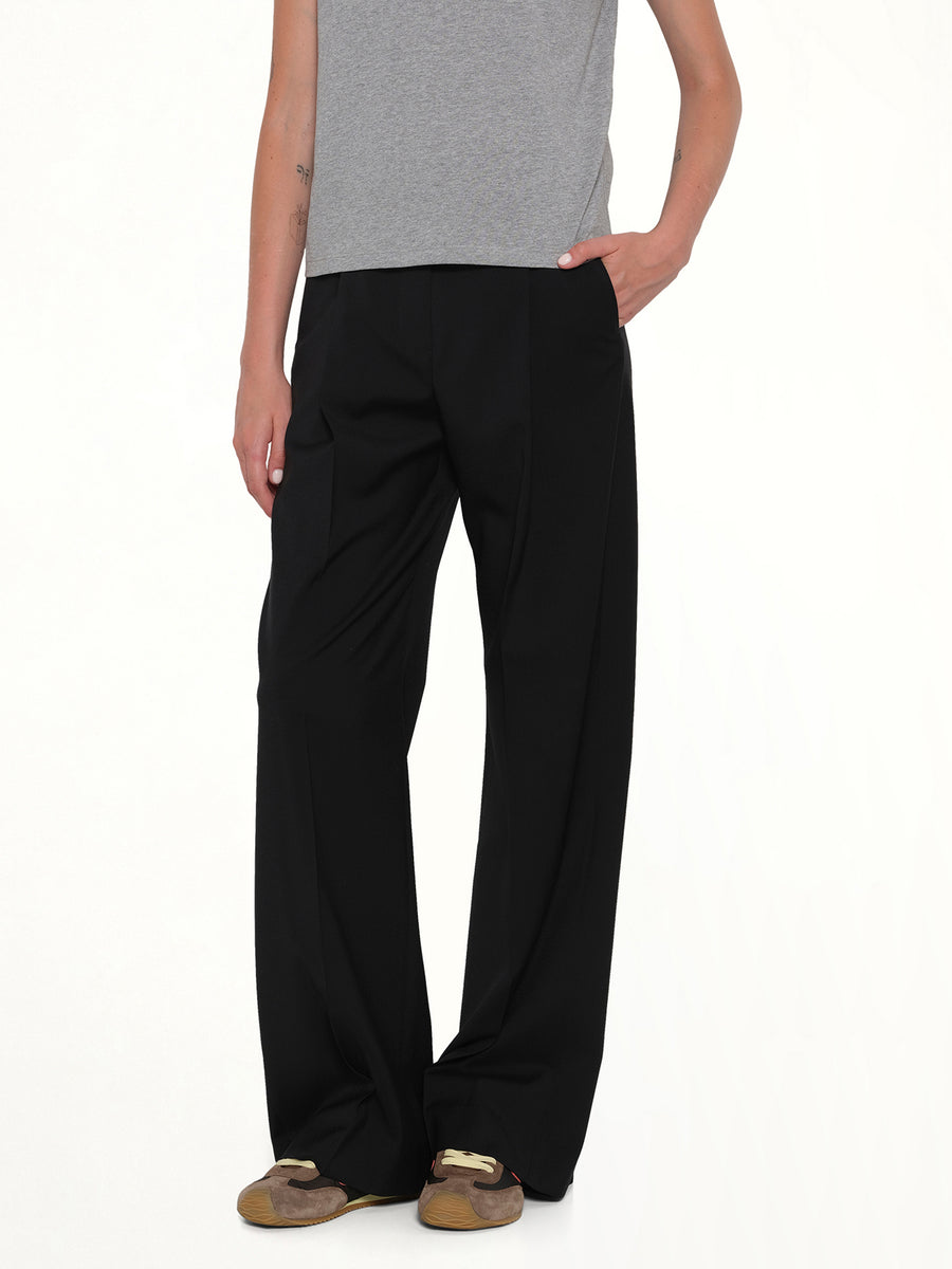Wool Trouser in Black