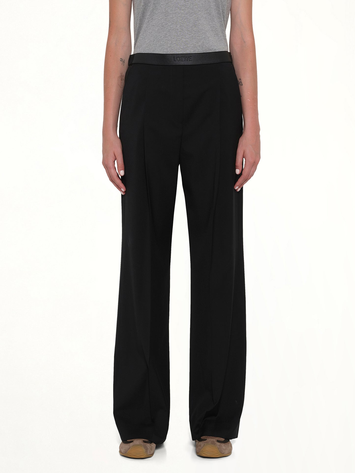 Wool Trouser in Black
