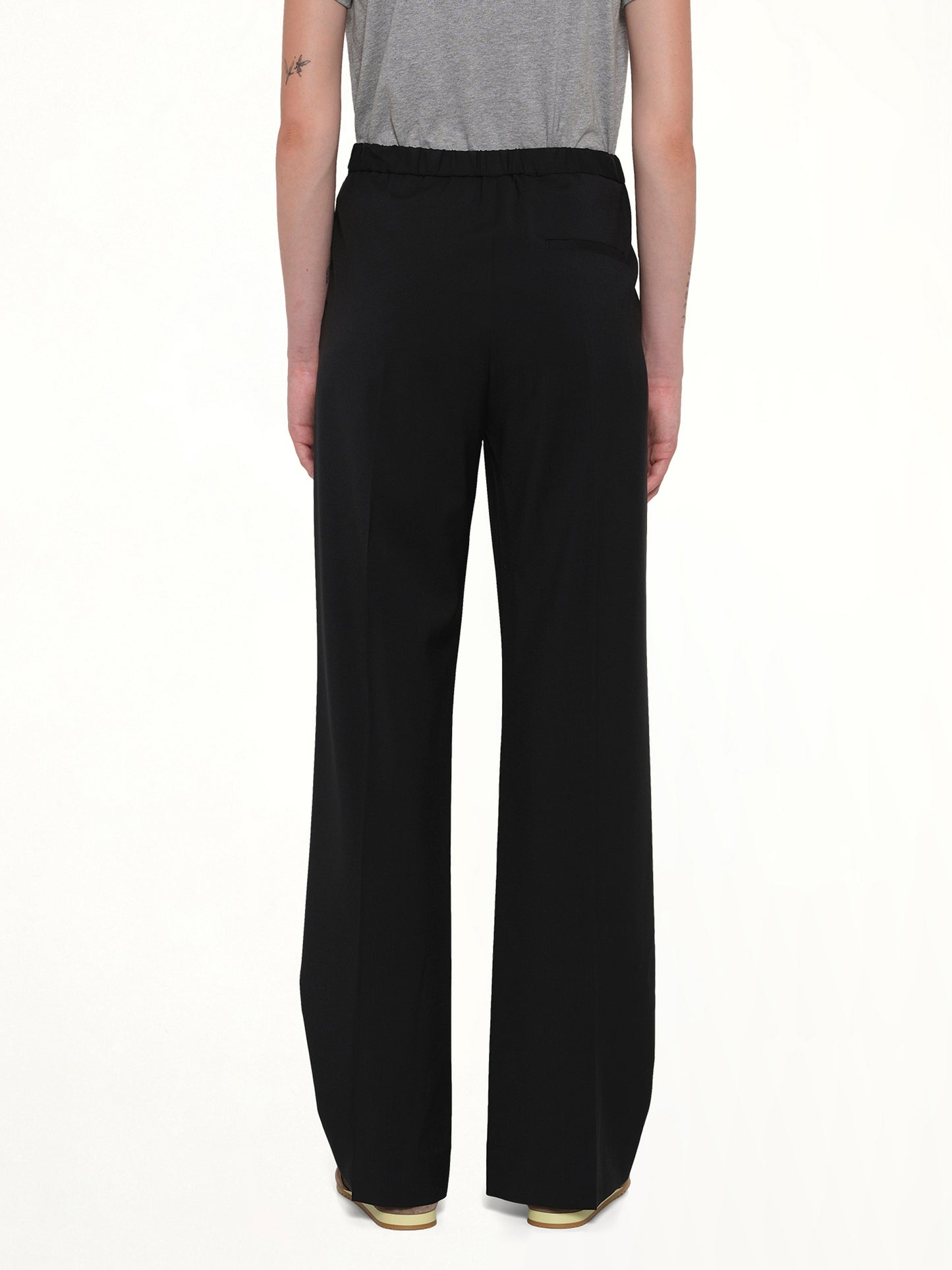 Wool Trouser in Black