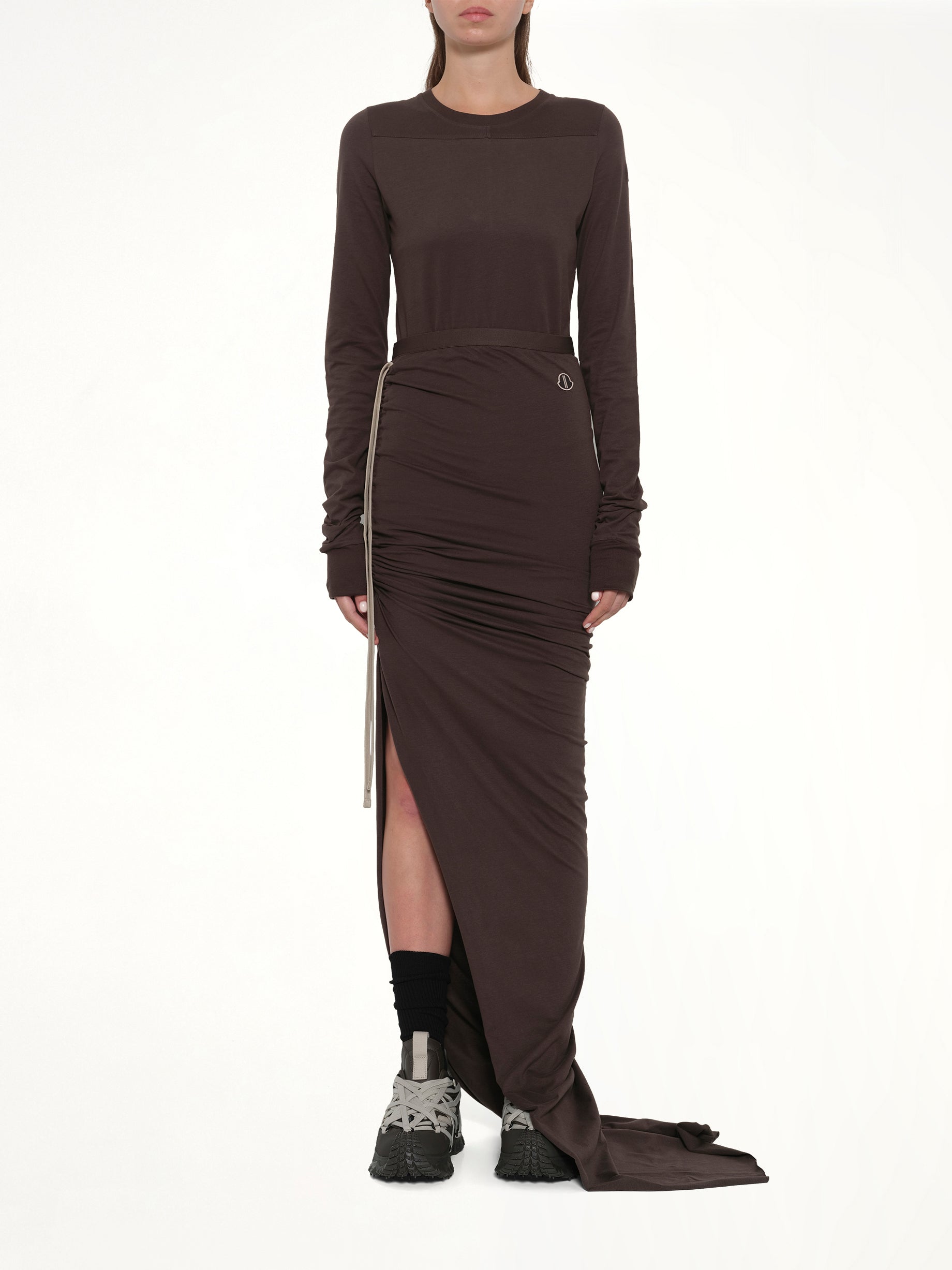 Rick Owens x Moncler Adjustable Skirt in Dark Dust