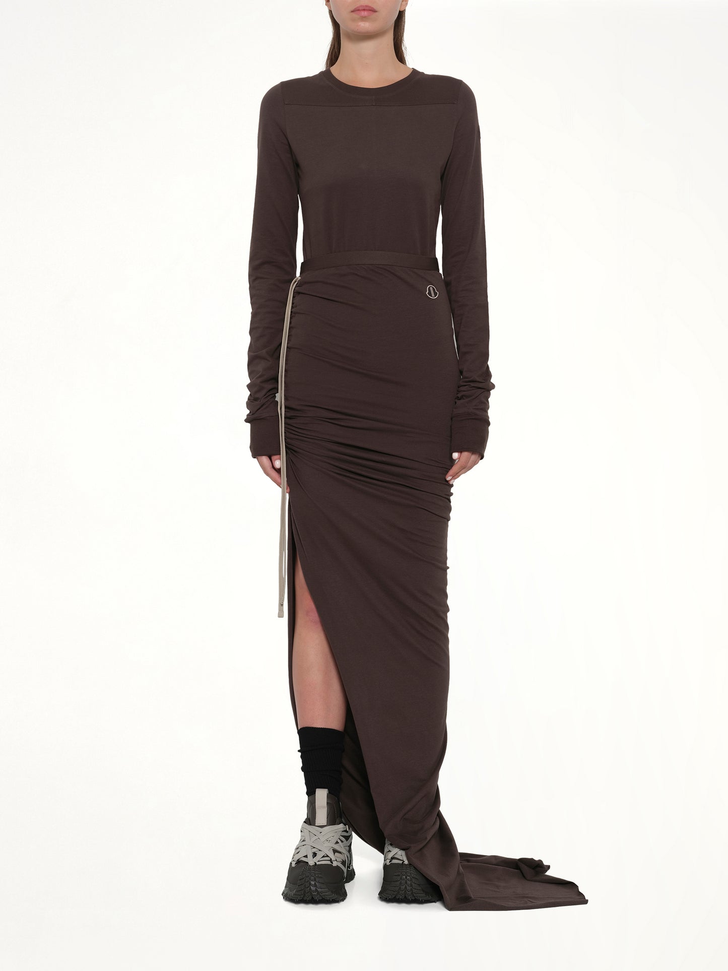 Rick Owens x Moncler Adjustable Skirt in Dark Dust