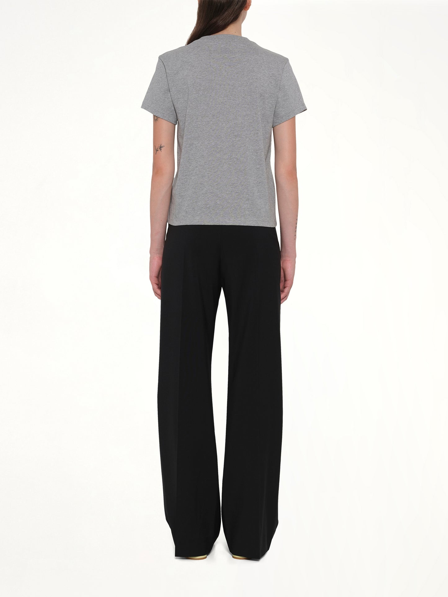 Regular Fit T-Shirt in Grey Melange