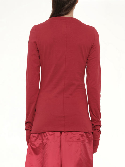 Rick Owens x Moncler Girder LS T in Carnelian